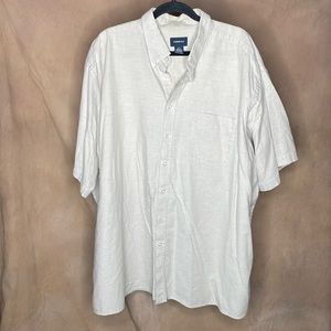 Harbor Bay Men's 2XL Short Sleeve Button Down Shirt - LIKE NEW CONDITION